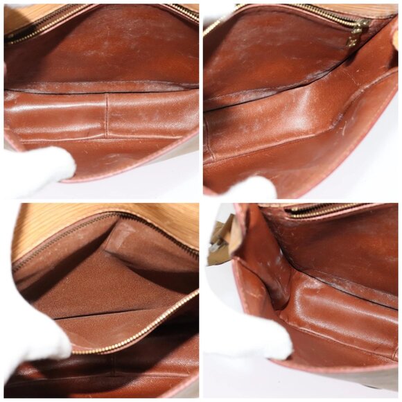 LOUIS VUITTON Epi Saint Cloud GM Shoulder Bag Beige LV Auth - Picture 16 of 16